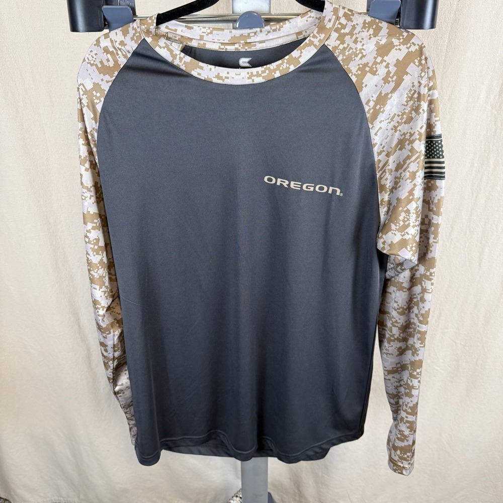 Oregon Ducks‎ Camouflage Military Appreciation Long Sleeve Performance T-shirt